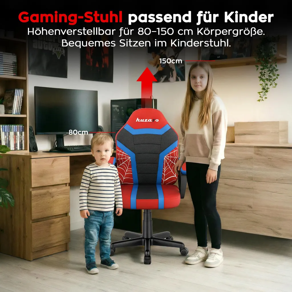 Sedia Ergonomica Bambini Huzaro Ranger 1.0 | Ufficio e Gaming Spider - 5