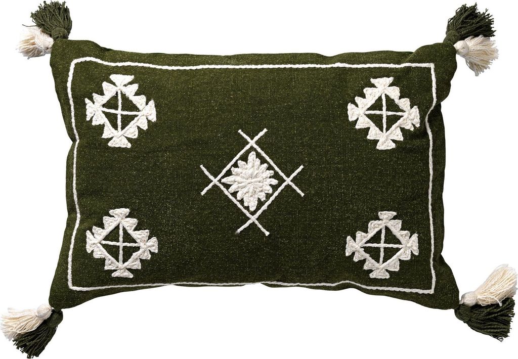 Dutch Decor Kissenbezug Zuco 40x60 cm Grün Aztec