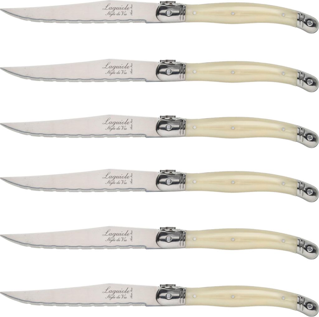Laguiole Style de Vie couteau à steak Premium Line nacre 6 Image du produit 