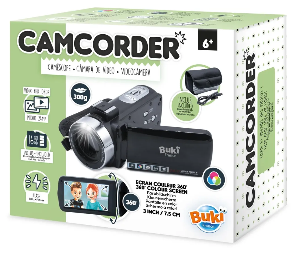 Caméscope Enfant pour Blog et Vlog BUKI PV09 : Filmer et Créer ses Vidéos