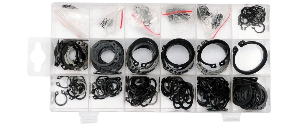 Pojistné kroužky sada 300ks, R1-R19, pr. 3 -32mm YT-06880 Obrázok produktu 