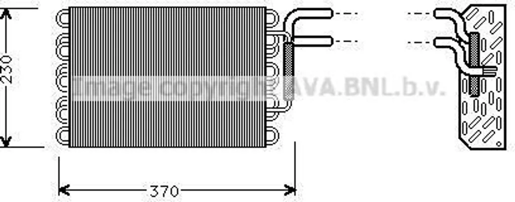 Évaporateur de Climatisation Haute Densité PRASCO MSV002 - OE 8305458