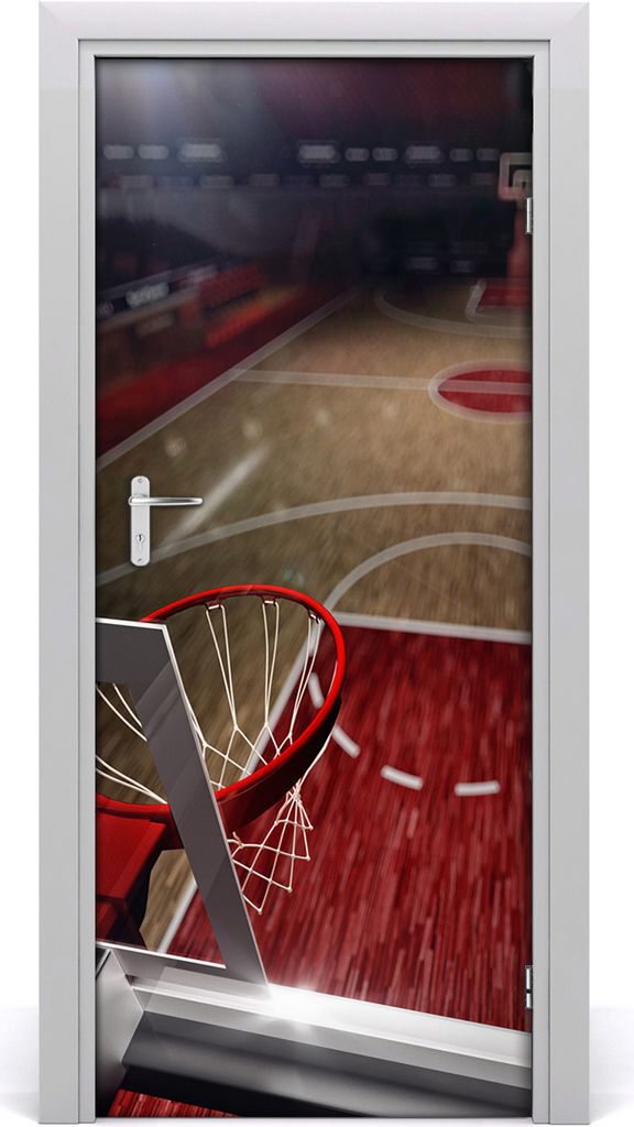 Tulup Türaufkleber 85x205 cm Dekorative Aufkleber Selbstklebend Wasserdichte Tapete Abnehmbar Schlafzimmer Wohnzimmer Wohnkultur - Basketballplatz...