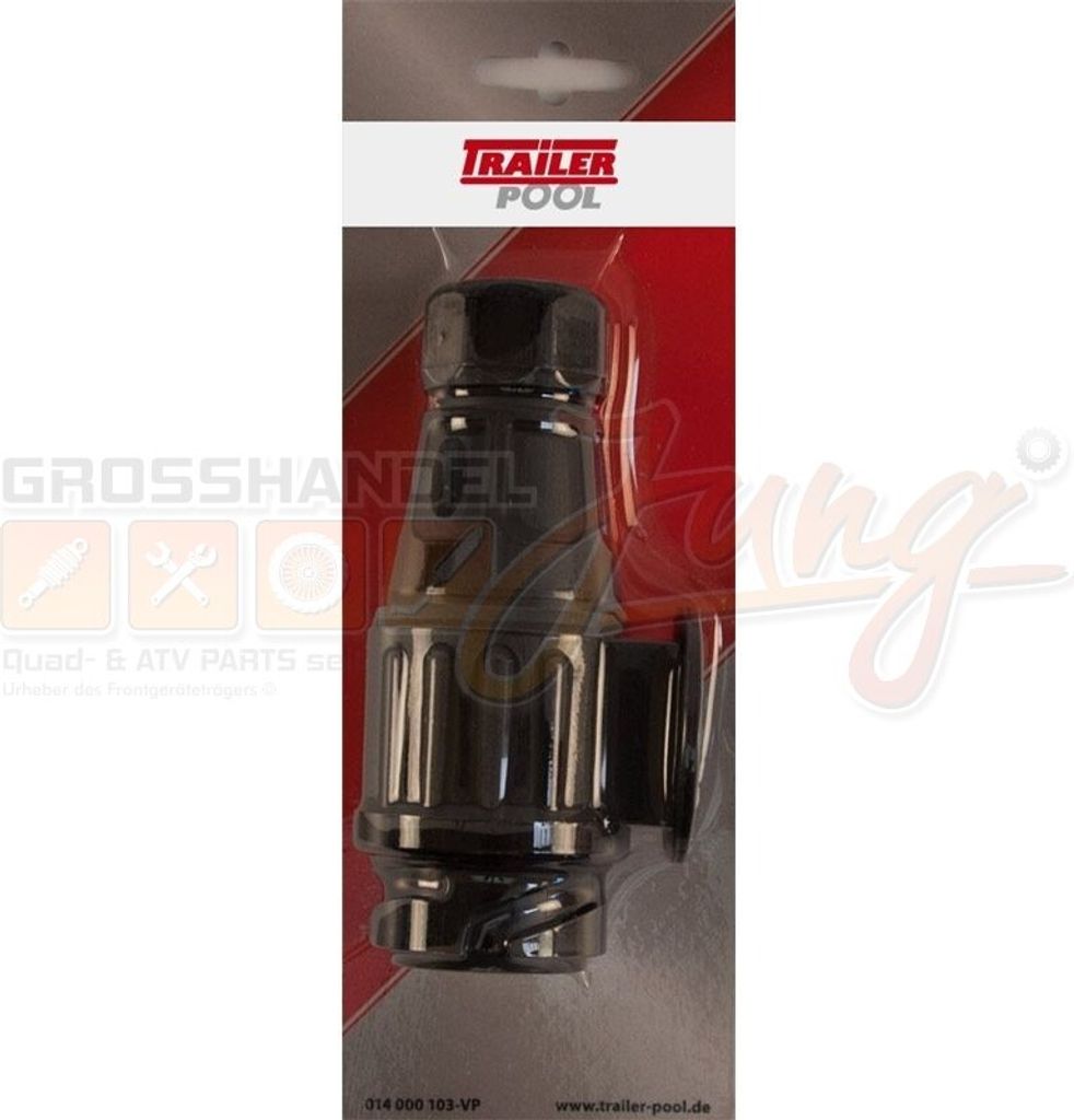 Stecker 13-polig, 12V, Kunststoff, drehbar
