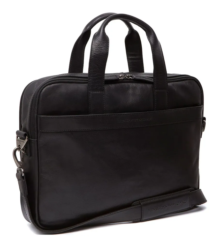 Sacoche Ordinateur Portable Arizona en Cuir Noir Serviette de Travail