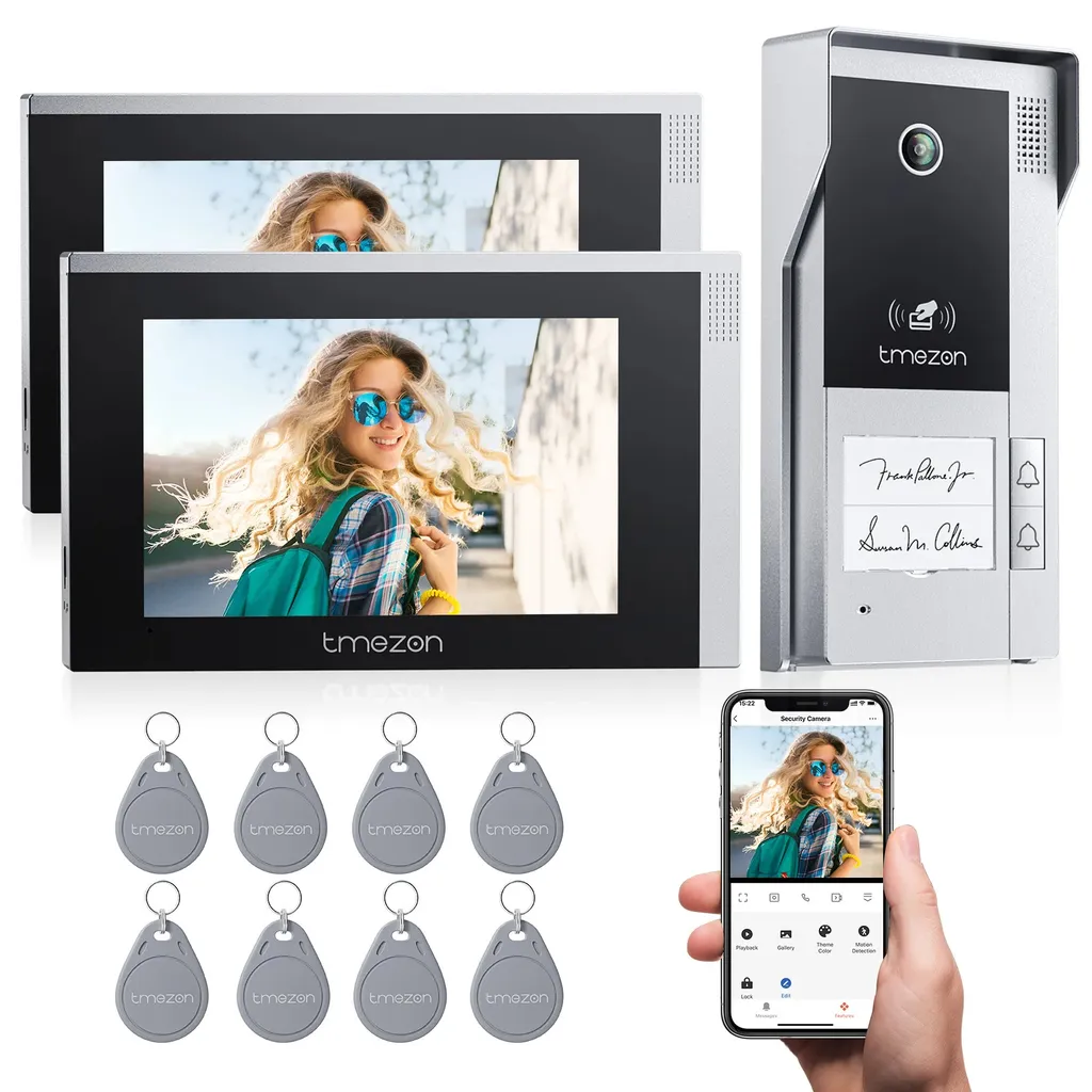 Visiophone WiFi TMEZON 1080P : Ne Ratez Plus Aucun Visiteur ni Colis