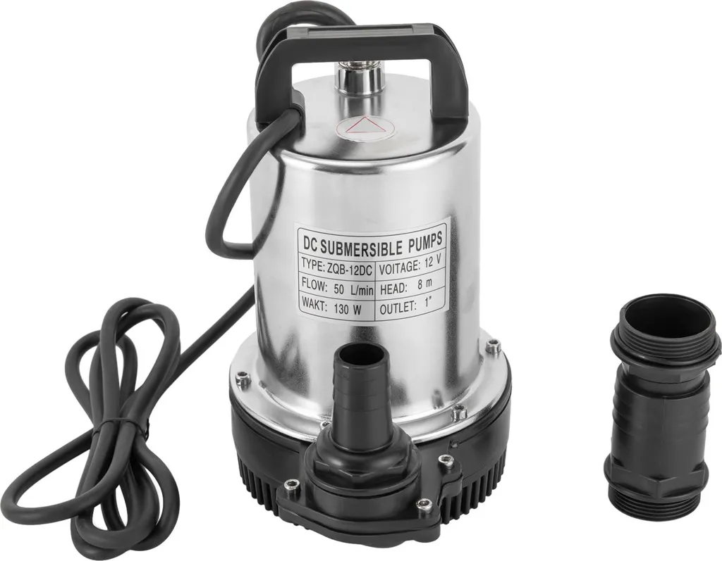 Pompe eaux usées inox compacte à gros débit - Capacité 6000L/H - 4