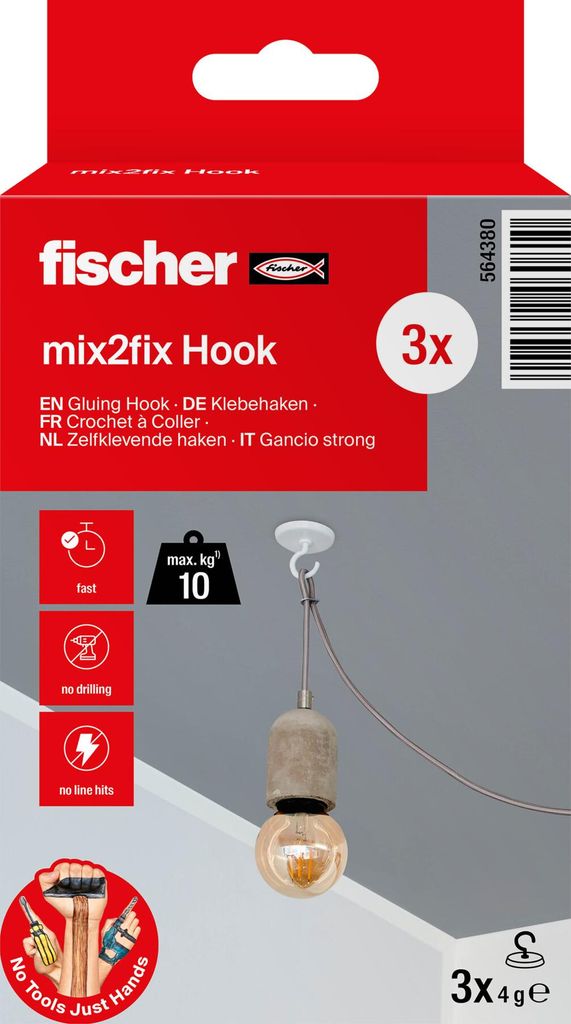Fischer lepiaci háčik multipack (3 ks) - 564380 Obrázok produktu 