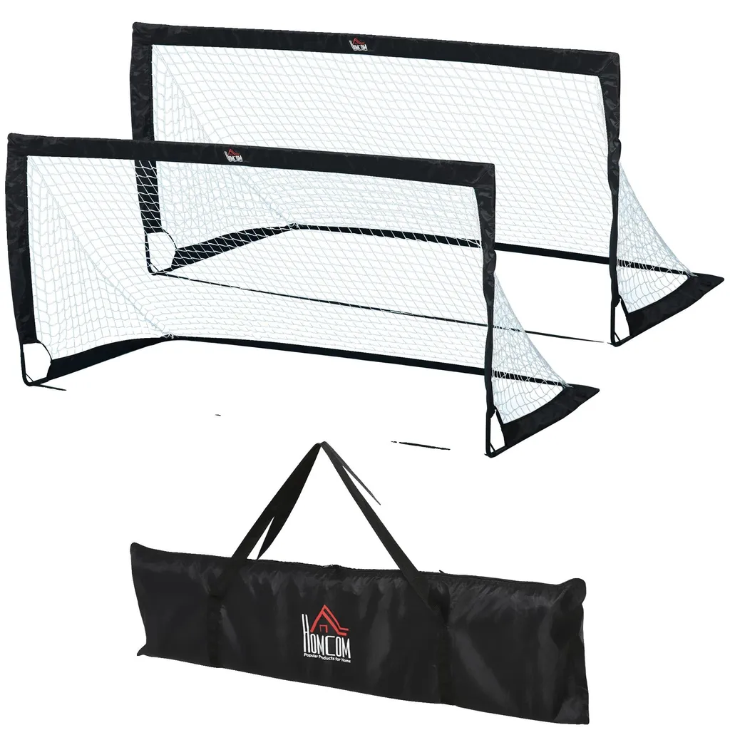 But de foot résistant et léger en noir, cadre durable avec sac inclus