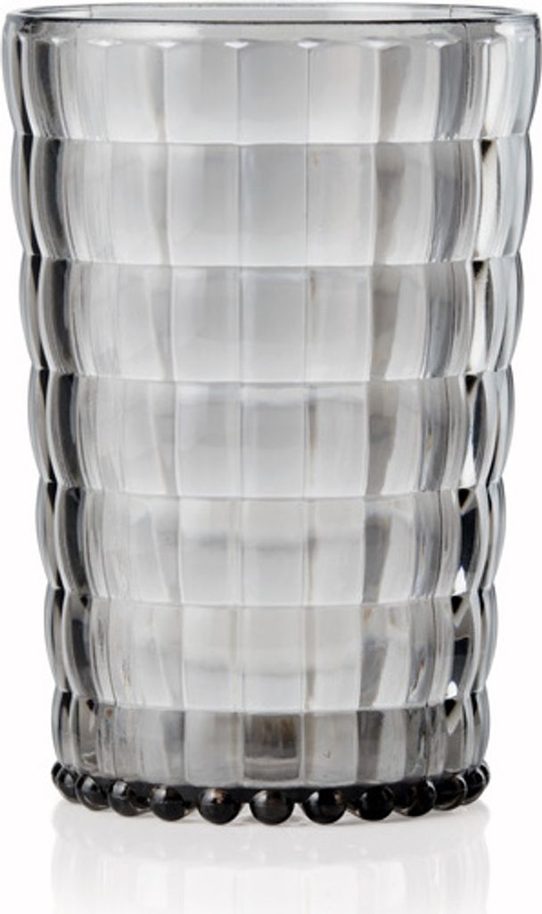40x RIO Becher grau 0,4 l, SAN, BPA frei Mehrweg