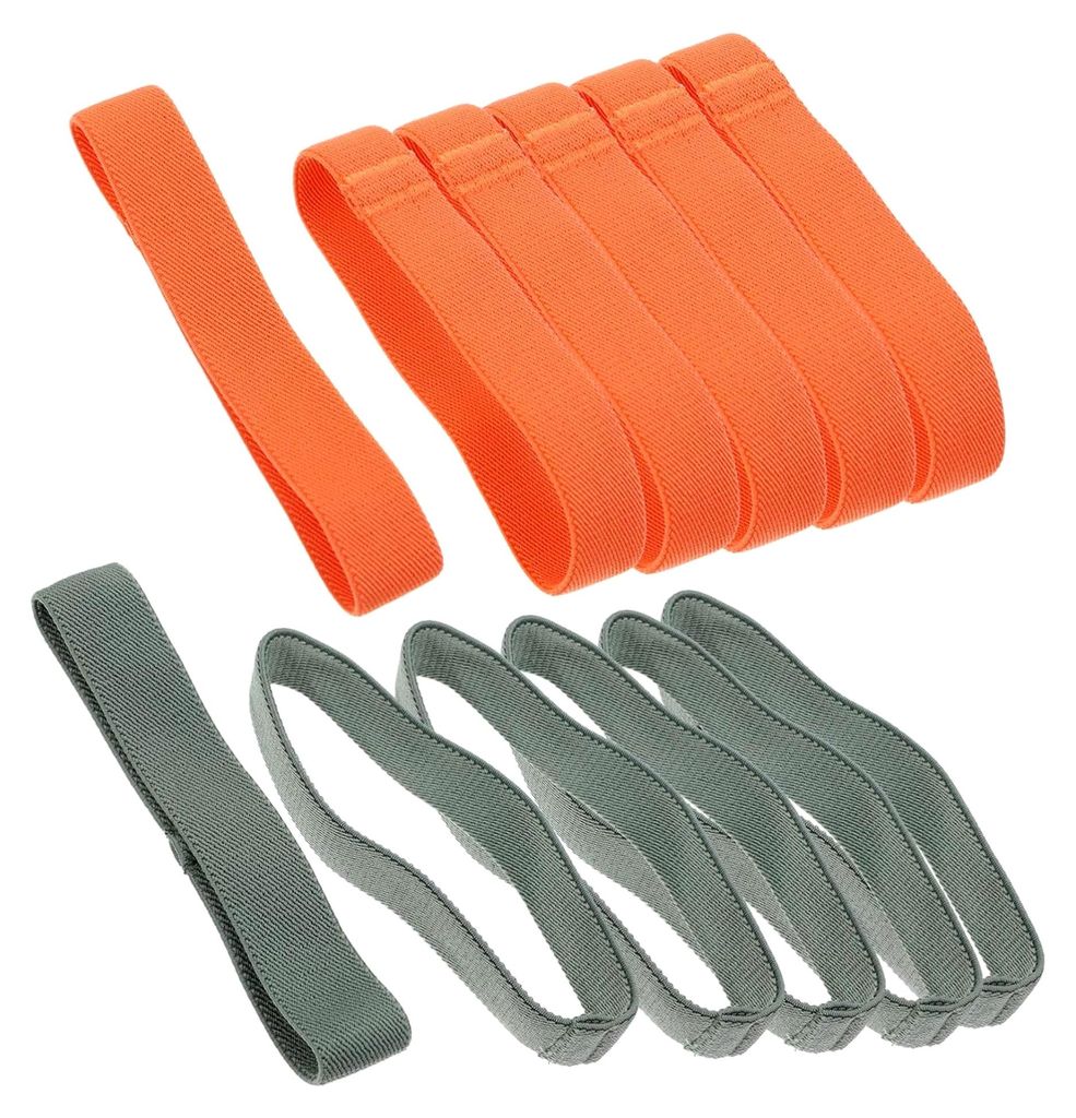 12 Stück Elastische Nylon Befestigungsgurte für Bento Boxen und Lunchboxen, Flexibel und Praktisch, Wiederverwendbar in Zufälligen Farben