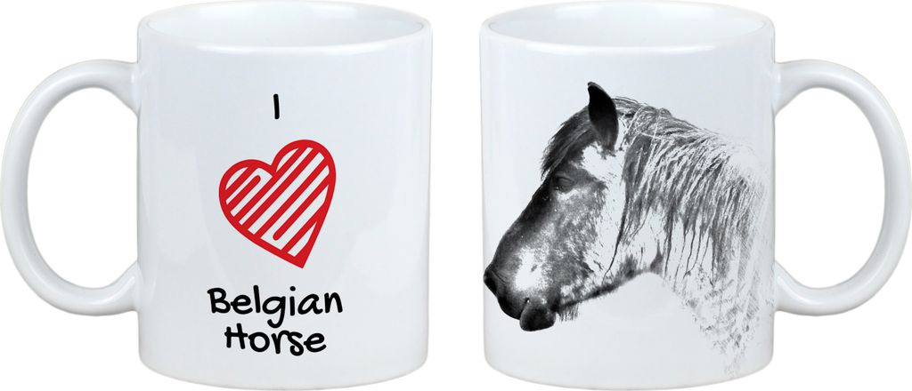Belgisches Pferd - Tasse mit Pferd, niedliche Tasse mit Grafik, Geschenk mit Ihrem Foto von der Marke Art-Dog