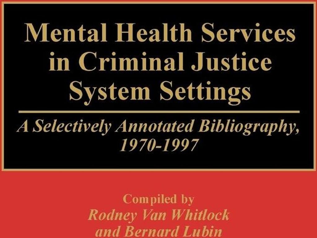 Mental Health Services in Criminal Justice System Settings