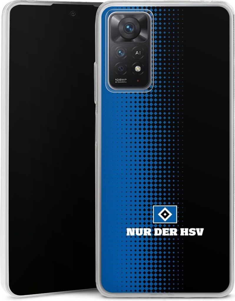 DeinDesign Slim Hülle für Xiaomi Redmi Note 11 Pro 5G Silikon Case Ultra Dünn Handyhülle HSV Logo Offizielles Lizenzprodukt
