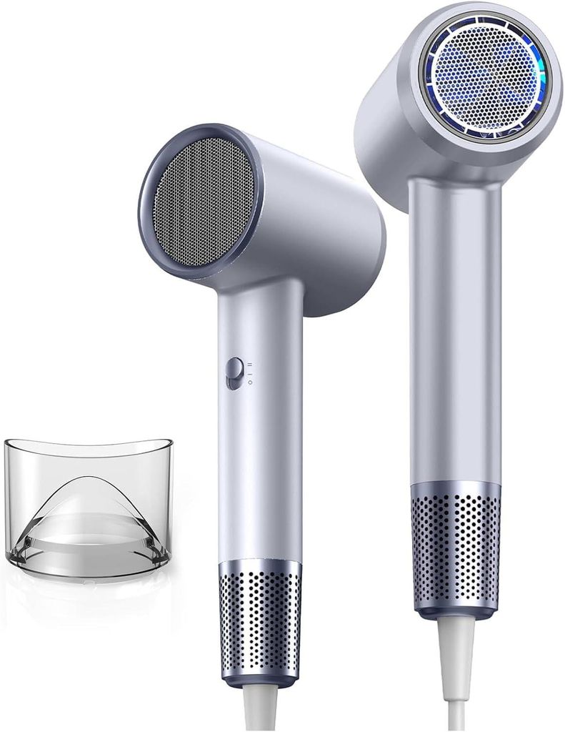 1800W Ionen Haartrockner Schnell trocknend Frizz Control 200 Mio Ionen Turbo Kaltluft kompakt leicht Föhn für Männer und Frauen professionell