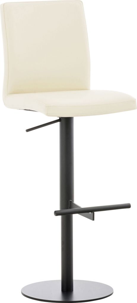 Barhocker HLO-CP10 Kunstleder schwarz creme
