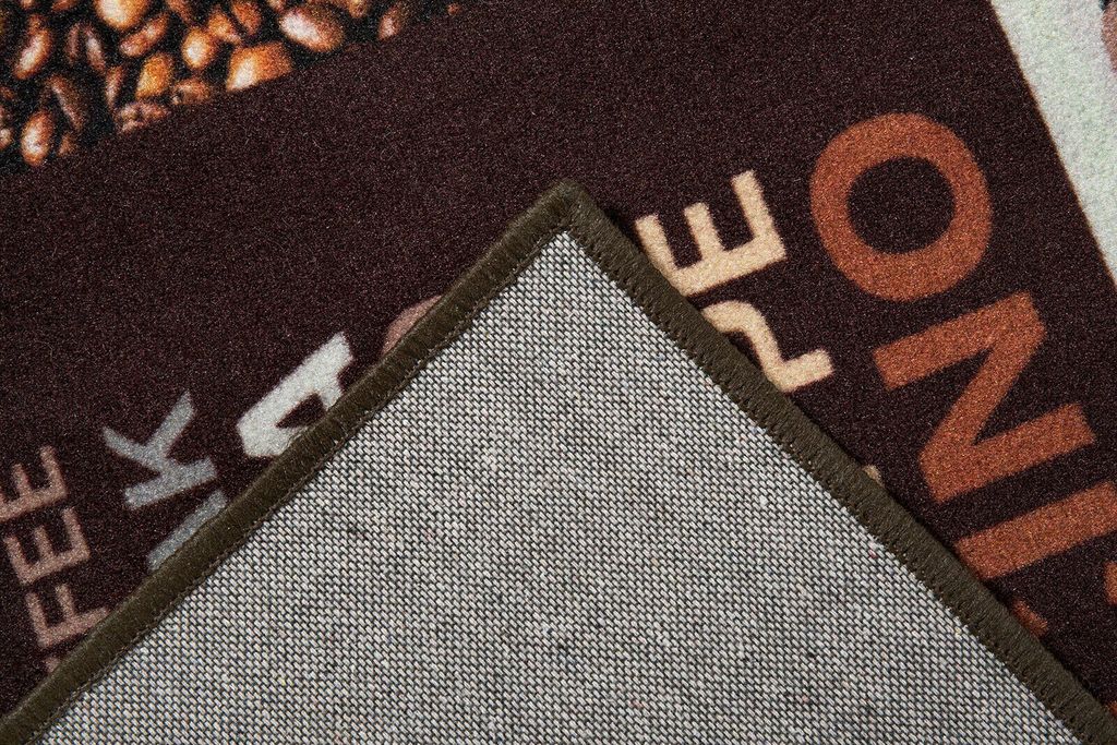Küchenläufer 50 x 150 cm Braun Grau Motiv Teppichläufer Produktbild 6