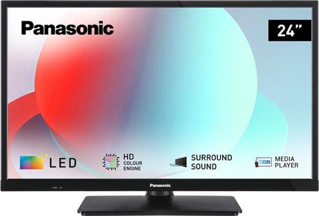 Panasonic TS-24N30AEZ, N30 Serie 24 Zoll HD LED TV, 2024, USB Media Player, hoher Kontrast, HD Triple Tuner, HDMI, Wandmontageoption, dünner Rahme...