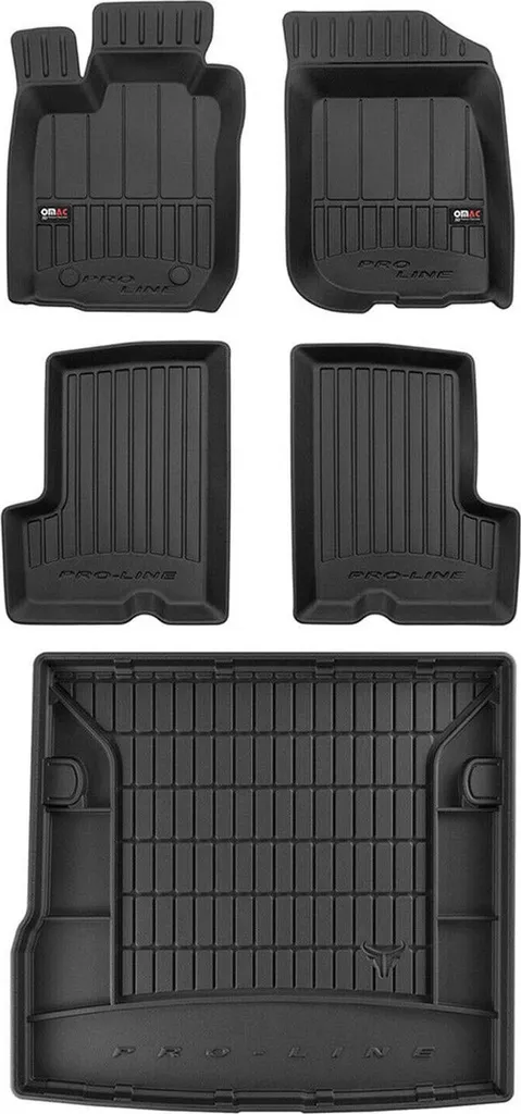 Set Tappetini e Vasca Baule OMAC per Dacia Duster 2010-2018 in Gomma