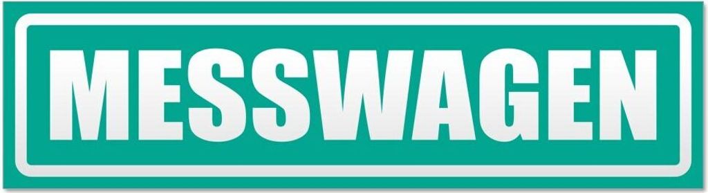 Kiwistar - Autoaufkleber - Türkis - 60 x 16 cm - Messwagen invertiert - Hinweis Aufkleber Sticker für Auto, Kfz, Fahrrad, PKW, LKW