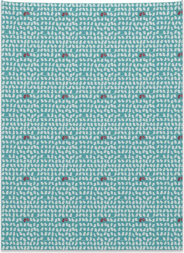 Abakuhaus Vögel Wandteppich, Ausschnitt Connivent Spatz aus Weiches Mikrofaser Stoff Kein Verblassen Klare Farben Waschbar, 110 x 150 cm, Bordeaux...