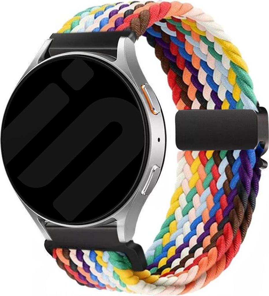 Strap-it Geflochtenes Nylonband 18mm mit Fallschirmschließe - passend für Huawei Watch GT 5 Pro 42mm / GT 5 - 41mm / GT 4 - 41mm / Fossil Gen 4 V...