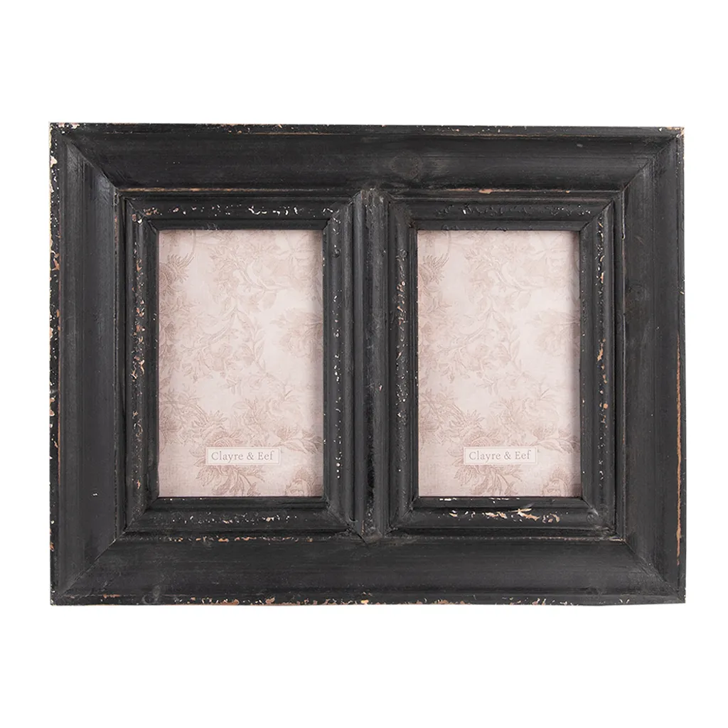 Cornice Foto 10x15 Legno Nero Clayre & Eef | Idea Regalo Originale