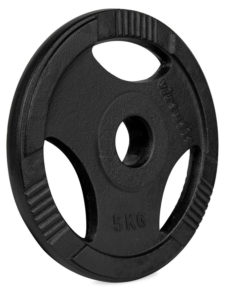 VirtuFit Disco olimpico in ghisa da 5 kg 50 mm con 3 Immagine del prodotto 