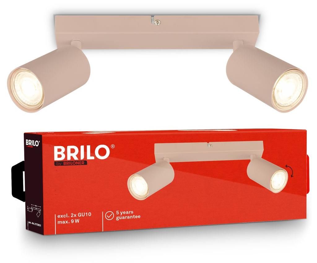Briloner Plafonnier orientable 25,5 x 8,5 cm douille GU10 Image du produit 