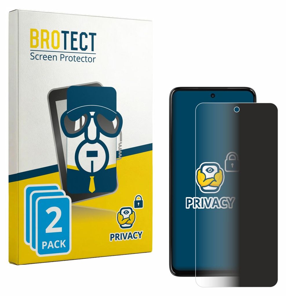 2x BROTECT Sichtschutzfolie für Motorola Moto G37 Anti-Spy Produktbild 
