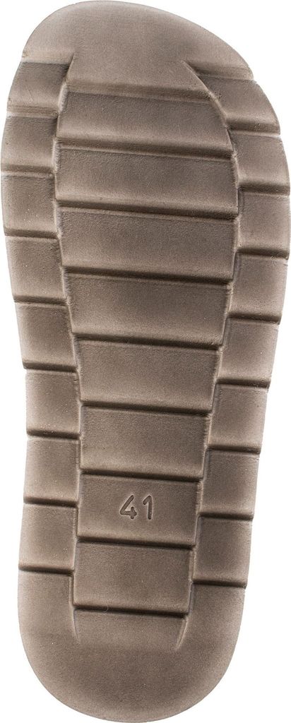 Fischer Herren Hausschuh aus recyceltem PET Filz mit Ledersohle Filz Lars 656663, Größe:43 EU, Farbe:Grau