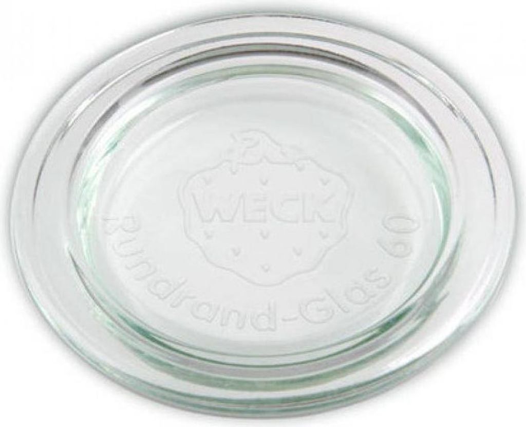 Weck - Couvercles en verre à bord rond 100, 10 pièces - Image du produit 