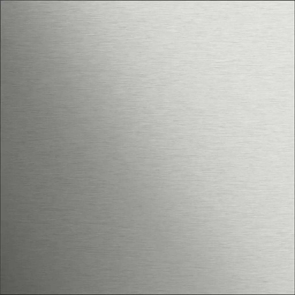 Placa de fermeture fixe GIRA Système 106 finition inox brossé haut