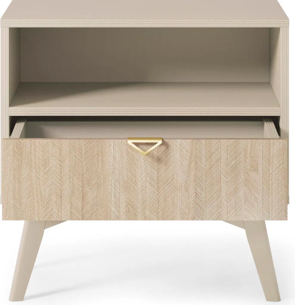 Table de chevet beige stable 54cm Forest - Finis les Meubles Encombrants - 3