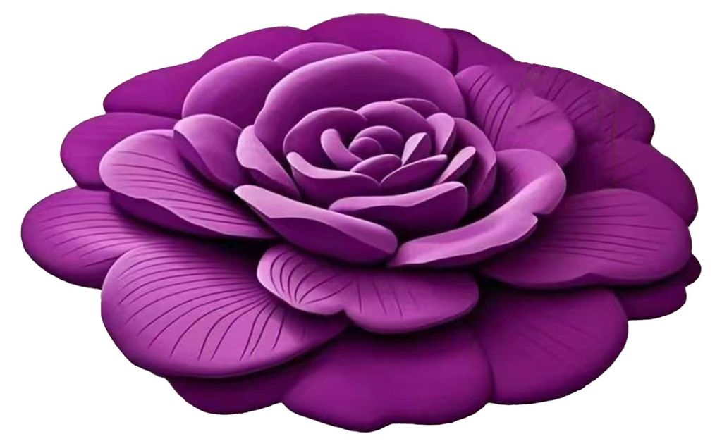 Fußmatte mit 3D-Blumenmuster, rutschfeste Unterseite, Türvorleger für Wohnzimmer, Schlafzimmer, Badezimmer, Küche, saugfähig