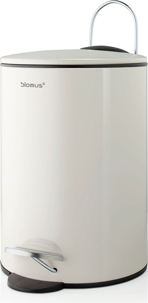 Blomus Treteimer TUBO, Mülleimer, Abfalleimer, Stahl, Kunststoff, sand, 3 L, 68889