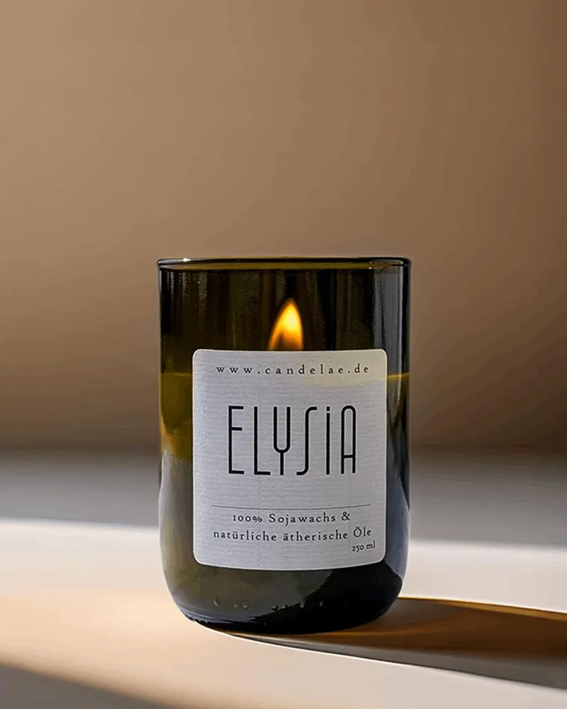 Bougie parfumée Elysia en cire de soja 250ml - Senteur cèdre et lavande