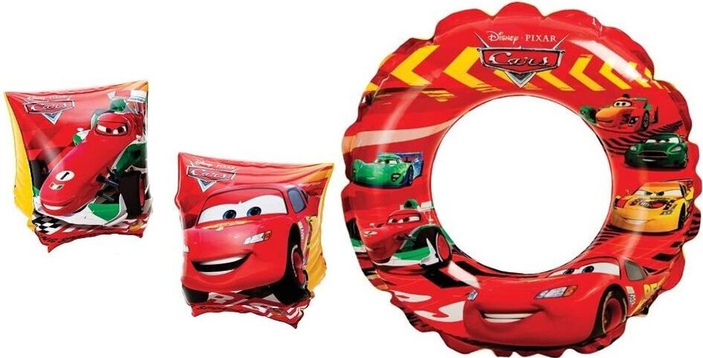 Cars Schwimm Bade Set 2 teilig für Kinder Schwimmreifen & 1 Paar Schwimmflügel