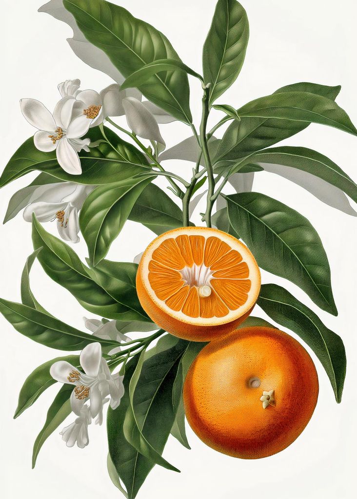 Plakat 25x35cm Reife der Orangen