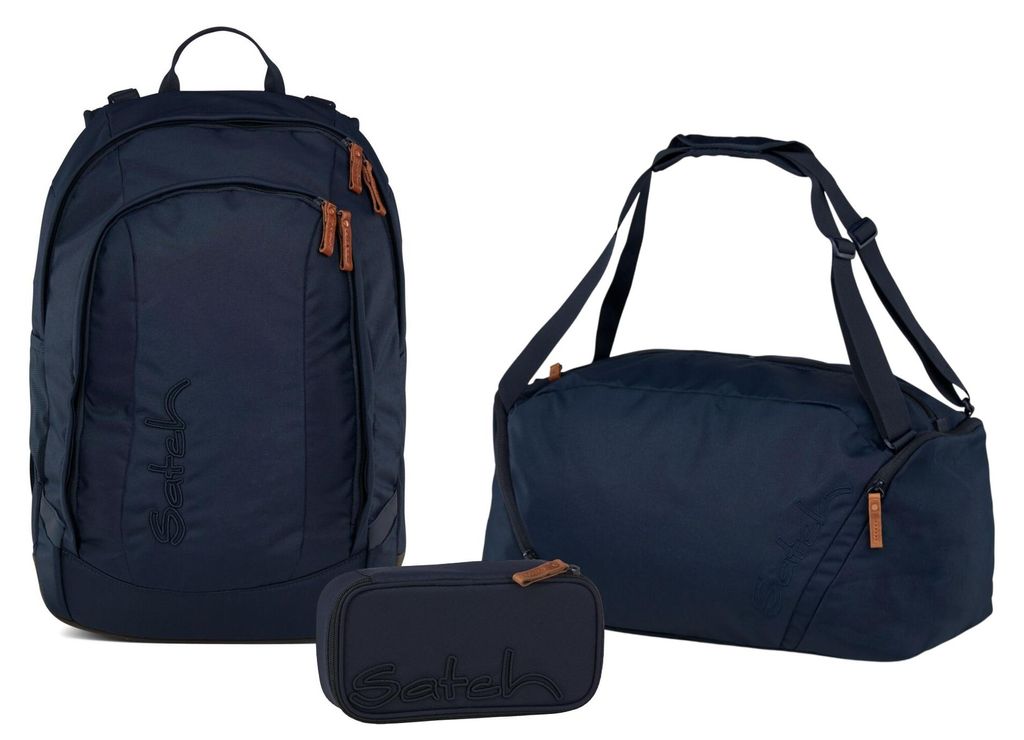 Satch, Schulrucksack-Set AIR Nordic Blue 3-teilig, ab 5. Produktbild 