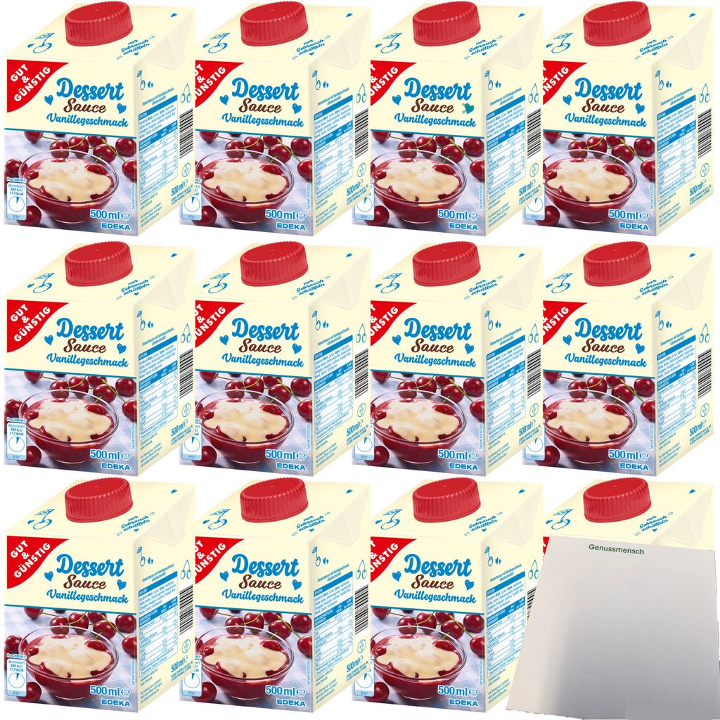 Gut & Günstig sahnige Dessertsauce mit Vanillegeschmack VPE Produktbild 
