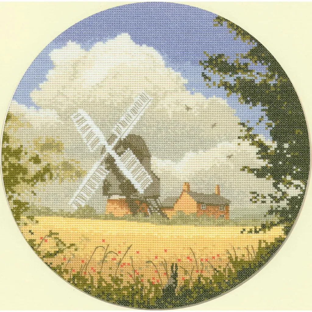 Set Punto Croce Contato Heritage JCCM339-A | Mulino Corn Mill (A)