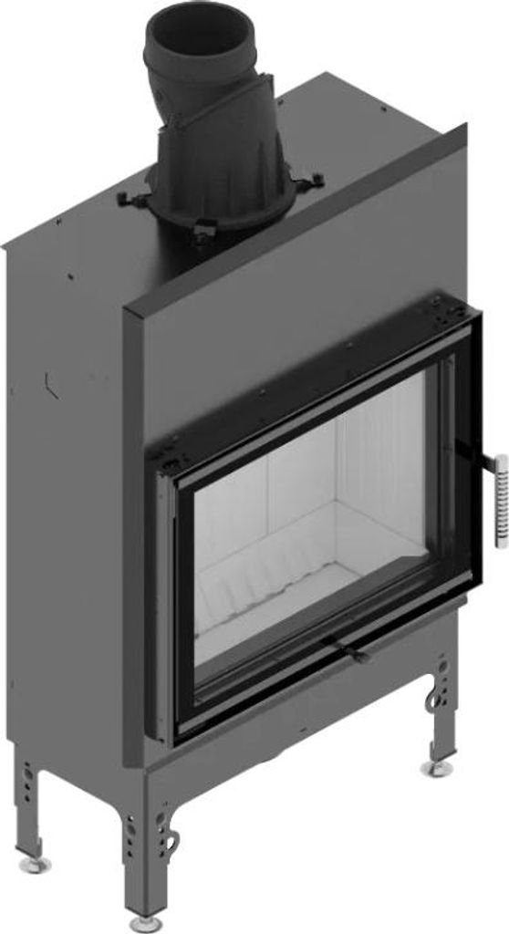 Kaminofen Hitze HST 59x43.S 7,6 kW Kaminofeneinsatz Kaminofen Holzofen Kamin Ofen