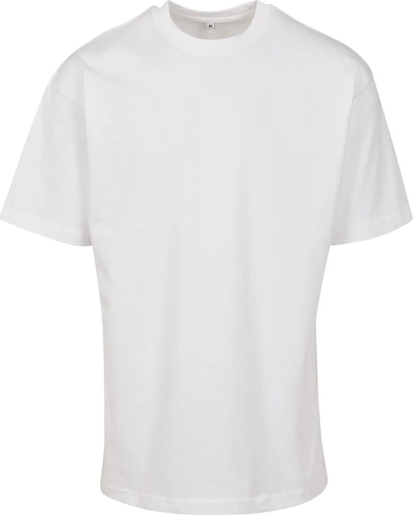 Build Your Brand BY122 | Premium Combed Jersey T-Shirt, Oversize geschnitten - Farbe: White - Größe: S