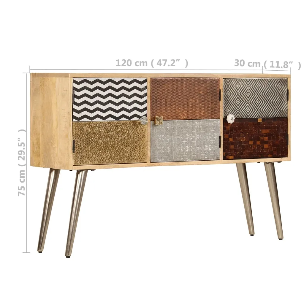 Buffet manguier massif 120 cm : une solution de rangement durable - 11