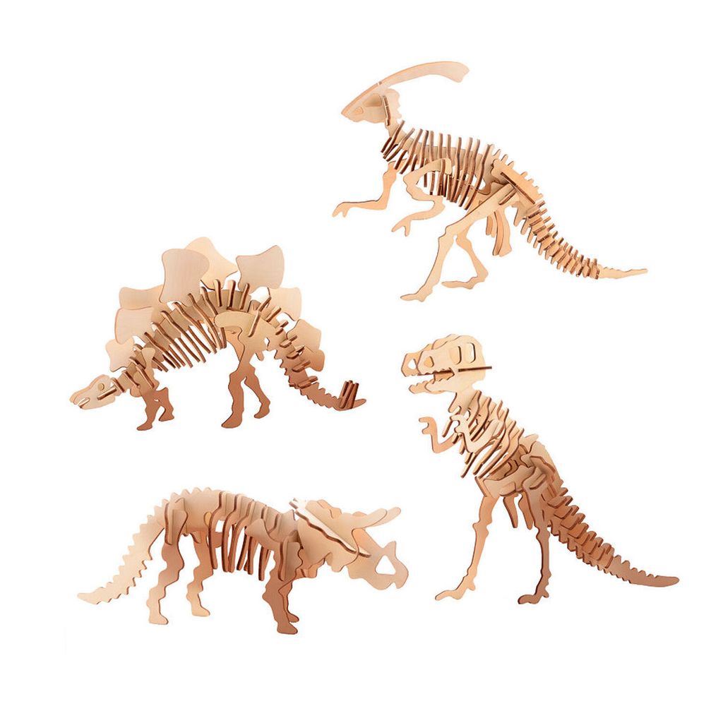 Kit de construction de dinosaures en bois 3D Image du produit 