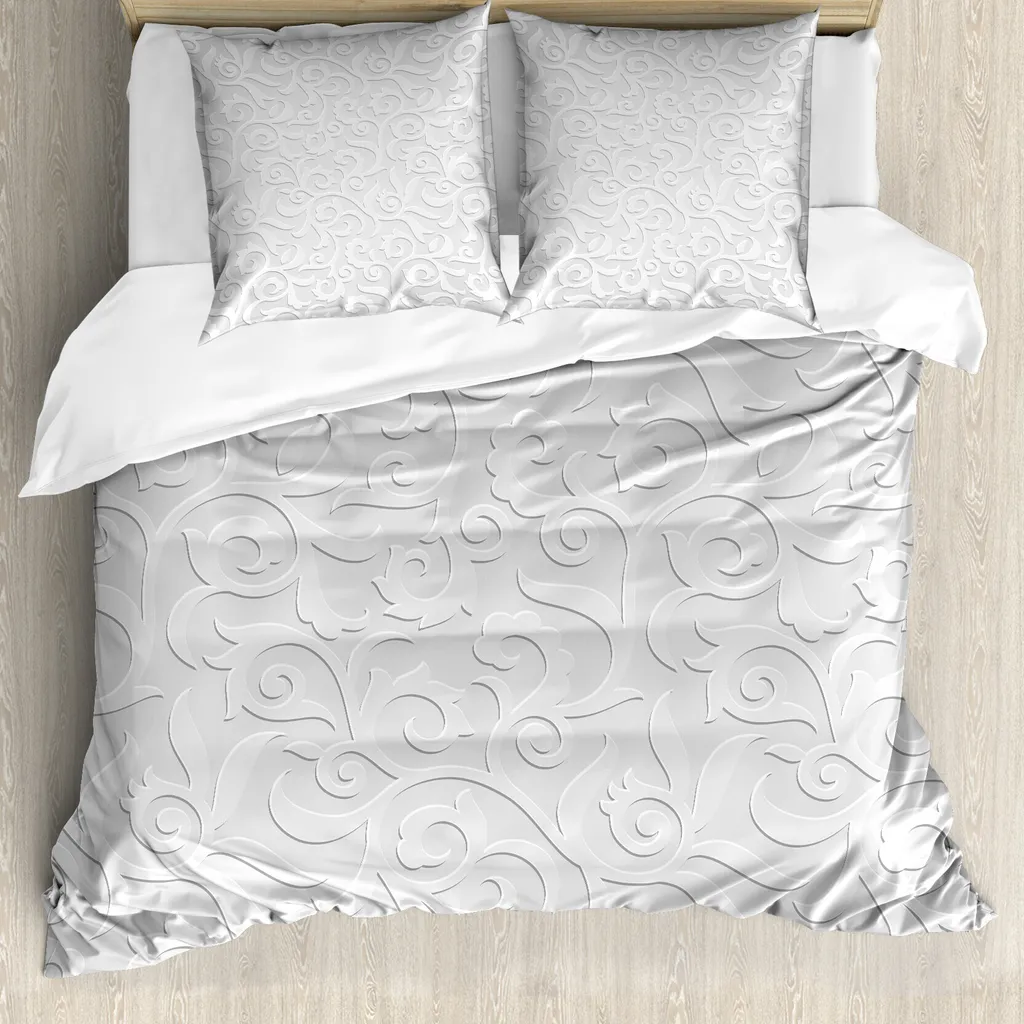 Copripiumino Grigio ABAKUHAUS 155x220: Comfort Antiacaro per il Tuo Relax - 1