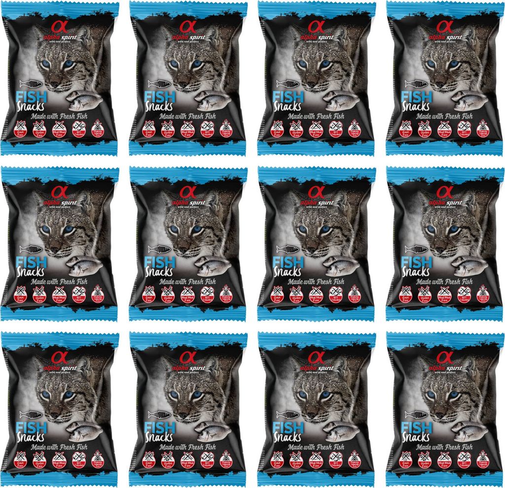 alpha spirit Cat Snacks Bag Fisch - 50g