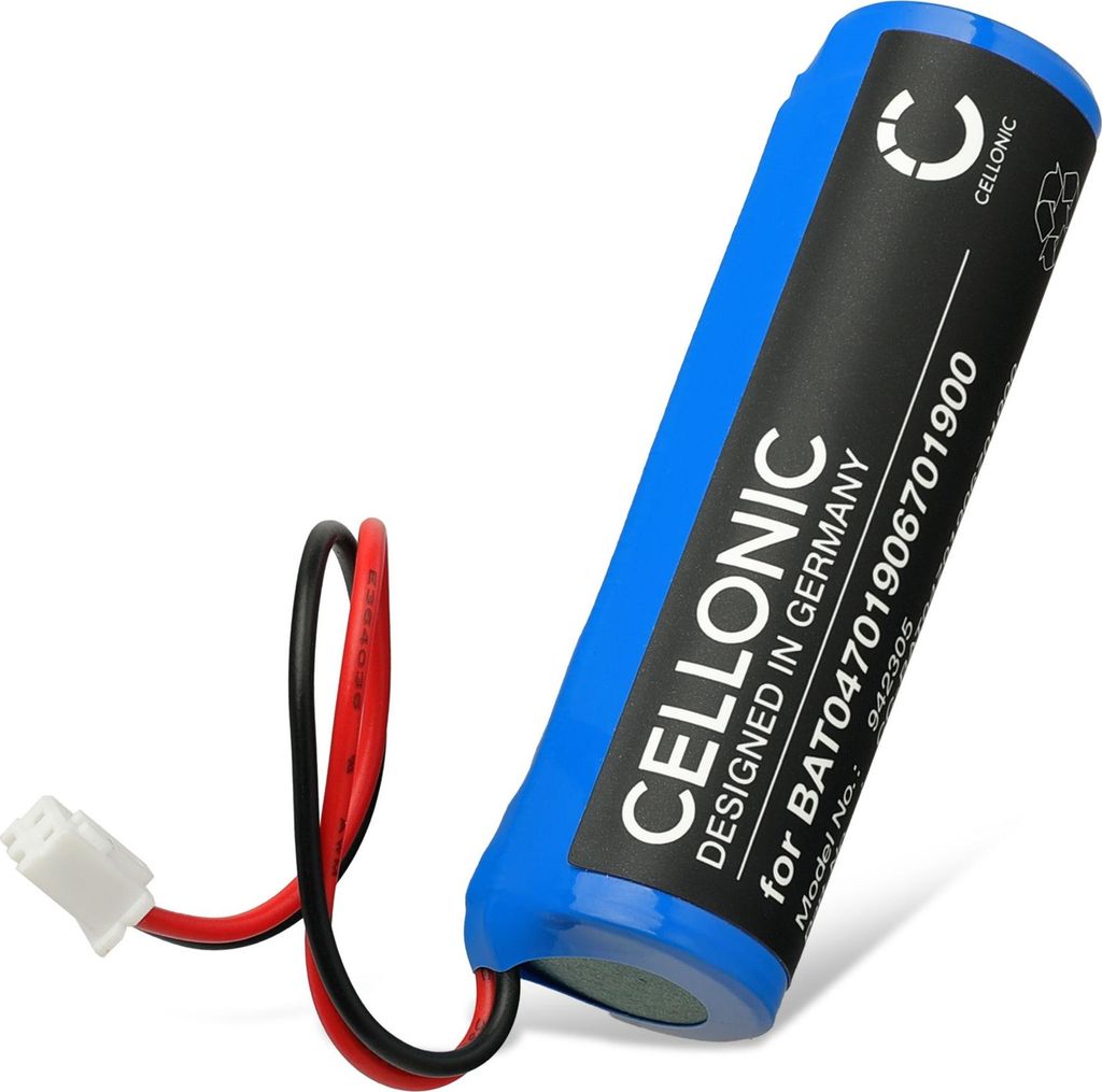 CELLONIC 1x Akku für Beleuchtung / Taschenlampe Kompatibel mit Zafferano Push up, Pina Pro, Home, BAT04701906701900 - (2600mAh , 3.7V)