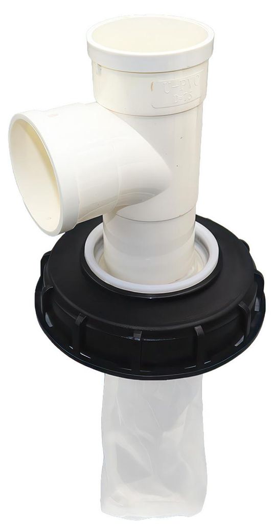 IBC Deckelfilter DN150 bis 165 mm vertikaler 3 Wege Deckel Produktbild 